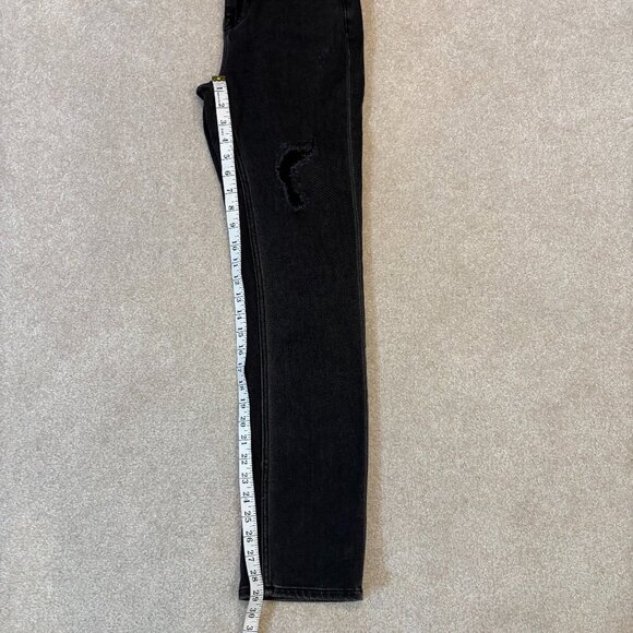 Vigoss Ace High-Rise Straight Leg Distressed Jeans in‎ Black - Size 24 - NWT - Picture 9 of 10